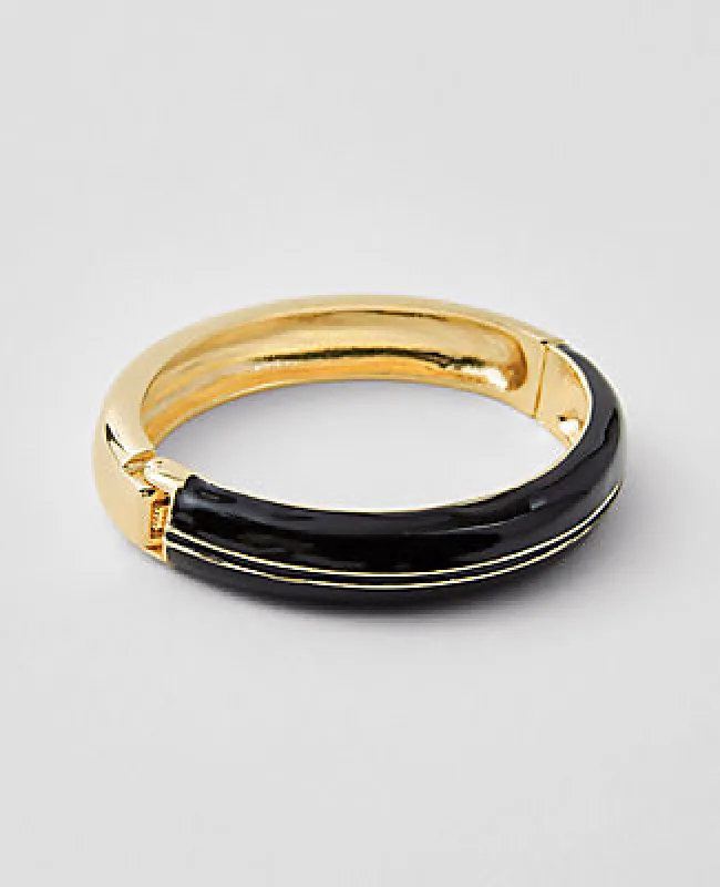 Ann Taylor Acetate Hinged Cuff Bracelet sold by Ann Taylor