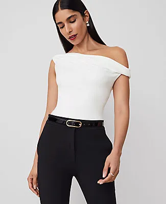 Ann Taylor Petite Asymmetric One-Shoulder Top sold by Ann Taylor
