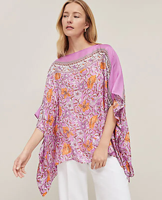 Ann Taylor Floral Poncho sold by Ann Taylor