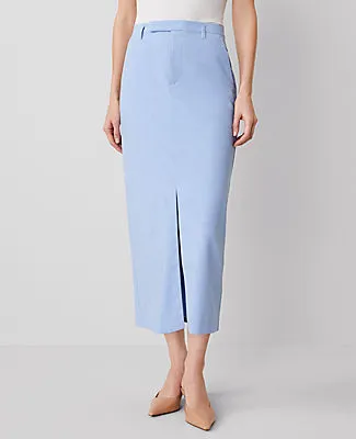 Ann Taylor The Petite Trouser Column Midi Skirt sold by Ann Taylor product image thumbnail 2