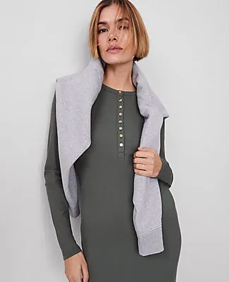 Ann Taylor Petite Weekend Collection Henley Knit Column Dress sold by Ann Taylor product image thumbnail 3