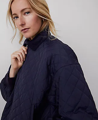 Ann Taylor Petite Weekend Collection Quilted Bomber Jacket sold by Ann Taylor product image thumbnail 4