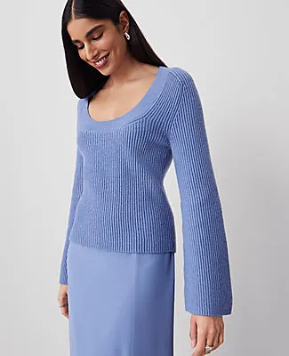 Ann Taylor Ribbed Scoop Neck Sweater sold by Ann Taylor