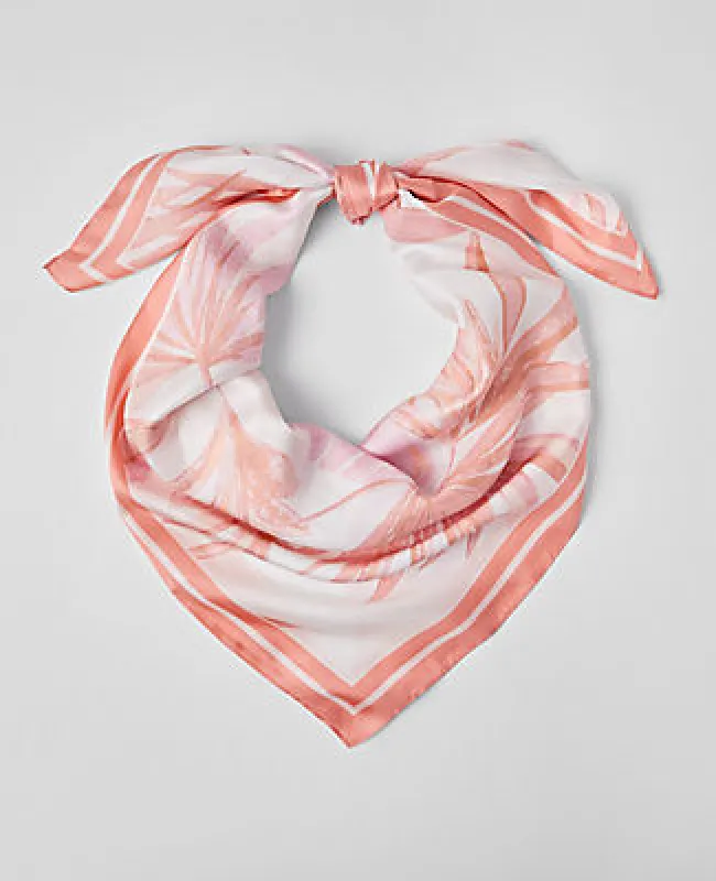 Ann Taylor Floral Square Silk Scarf sold by Ann Taylor