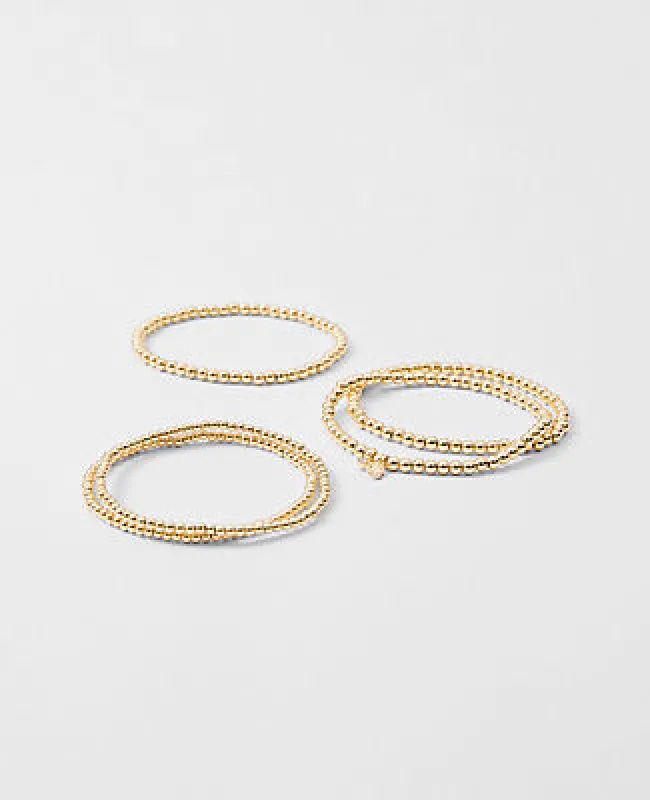 Ann Taylor Metal Beaded Stretch Bracelet Set sold by Ann Taylor