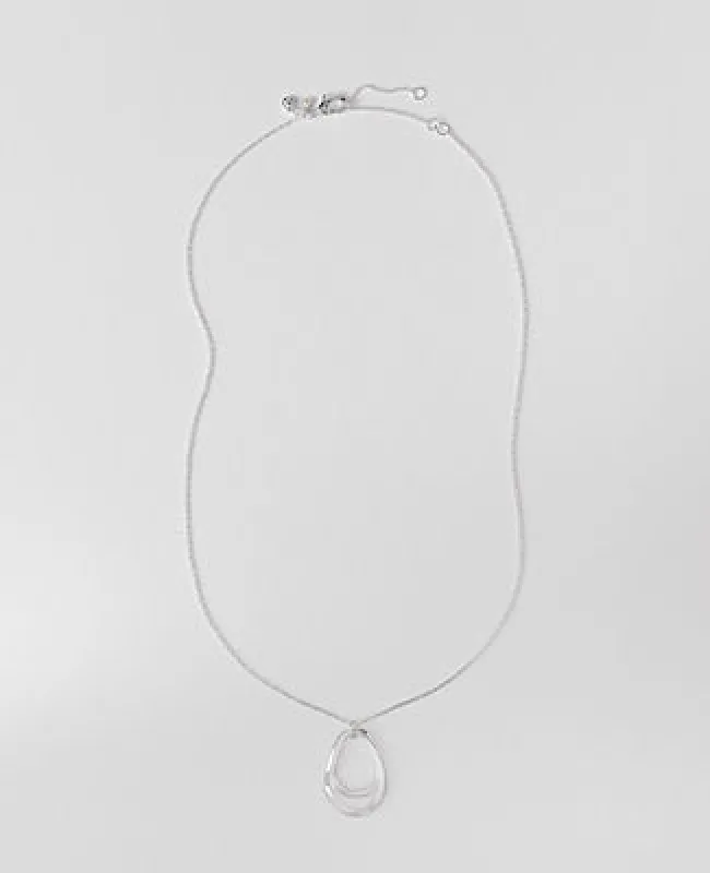 Ann Taylor Open Oval Pendant Necklace sold by Ann Taylor
