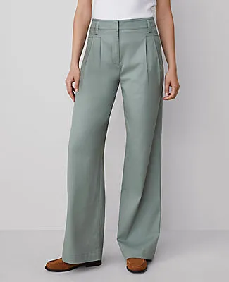 Ann Taylor Weekend Collection Topstitched Wide-Leg Pant sold by Ann Taylor product image thumbnail 2