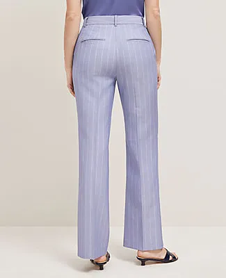 Ann Taylor The Petite Flare Trouser in Pinstripe - Curvy Fit sold by Ann Taylor product image thumbnail 2