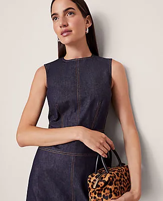 Ann Taylor Petite Weekend Collection Crew Neck Flare Midi Dress sold by Ann Taylor product image thumbnail 4