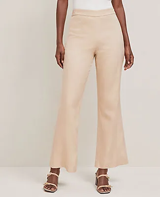 Ann Taylor The Flare Ankle Pant in Linen Blend sold by Ann Taylor product image thumbnail 2