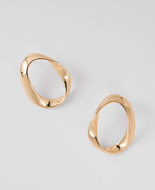 Ann Taylor Twisted Metal Stud Earrings sold by Ann Taylor