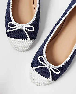 Ann Taylor Weekend Collection Crochet Ballet Flats sold by Ann Taylor product image thumbnail 2