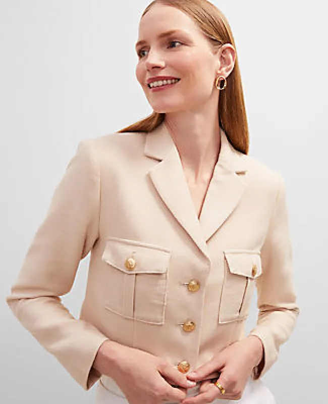 Ann Taylor Petite Blazer Jacket in Pique sold by Ann Taylor