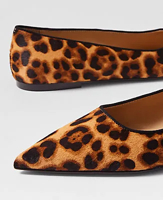 Ann Taylor Weekend Collection Animal Print Haircalf Pointy Toe Ballet Flat sold by Ann Taylor product image thumbnail 2
