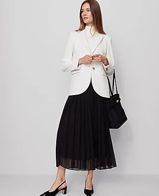 Ann Taylor Chiffon Pleated Maxi Skirt sold by Ann Taylor product image thumbnail 4