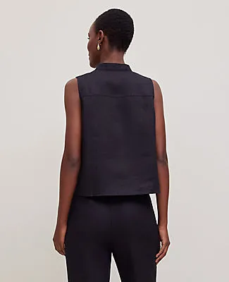 Ann Taylor Linen Sleeveless Shirt sold by Ann Taylor product image thumbnail 2