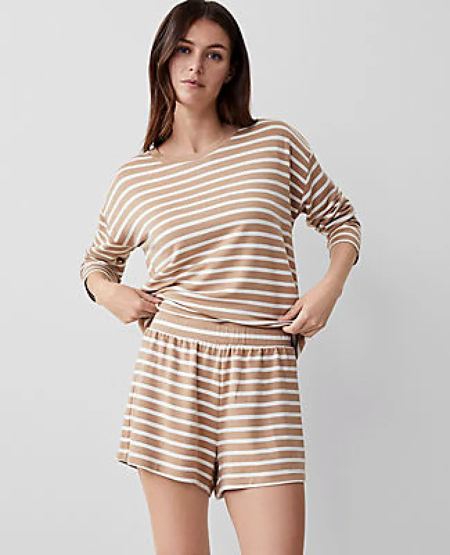 Ann Taylor Striped Lounge Shorts sold by Ann Taylor