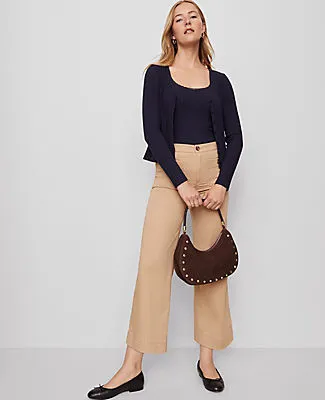 Ann Taylor Weekend Collection Sateen Patch Pocket Pant sold by Ann Taylor