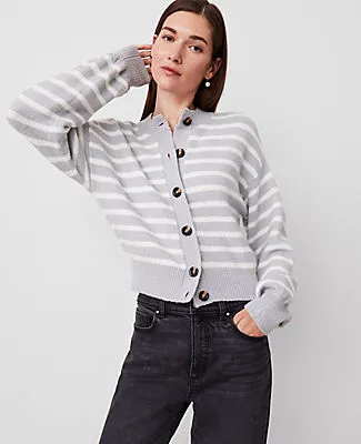 Ann Taylor Petite Striped Drop Shoulder Cardigan sold by Ann Taylor