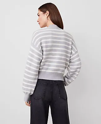Ann Taylor Petite Striped Drop Shoulder Cardigan sold by Ann Taylor product image thumbnail 2