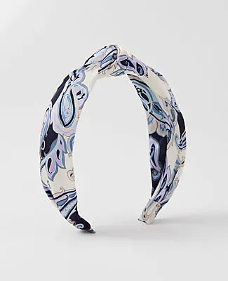 Ann Taylor Paisley Knotted Headband sold by Ann Taylor