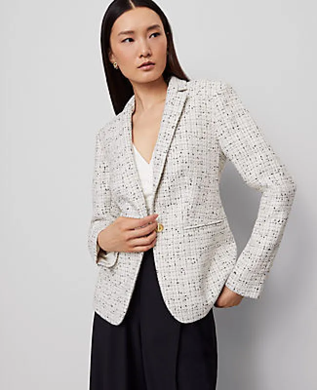 Ann Taylor The Hutton Blazer in Tweed sold by Ann Taylor