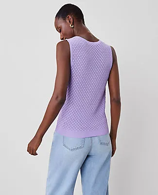 Ann Taylor Stitched Sweater Shell Top sold by Ann Taylor product image thumbnail 2