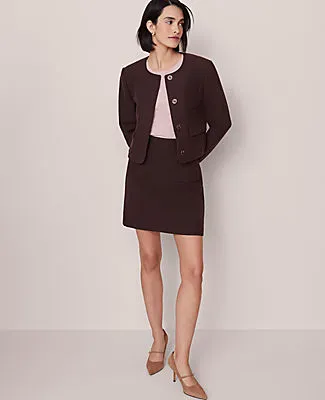 Ann Taylor Petite Crew Neck Jacket sold by Ann Taylor product image thumbnail 4