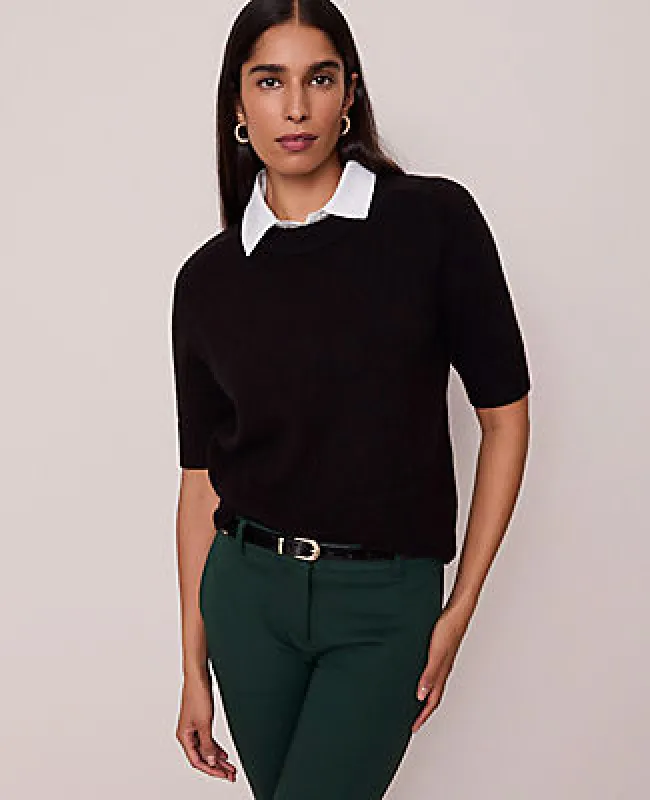 Ann Taylor Mix Media Sweater Tee sold by Ann Taylor