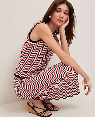 Ann Taylor Striped Crochet Sweater Skirt sold by Ann Taylor product image thumbnail 5