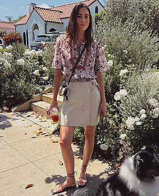 Ann Taylor Weekend Collection Curved Hem Skort sold by Ann Taylor product image thumbnail 5