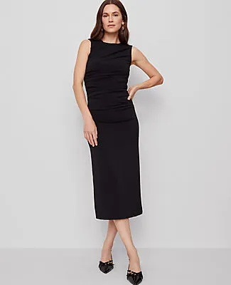 Ann Taylor Petite Knit Ruched Sheath Dress sold by Ann Taylor product image thumbnail 2