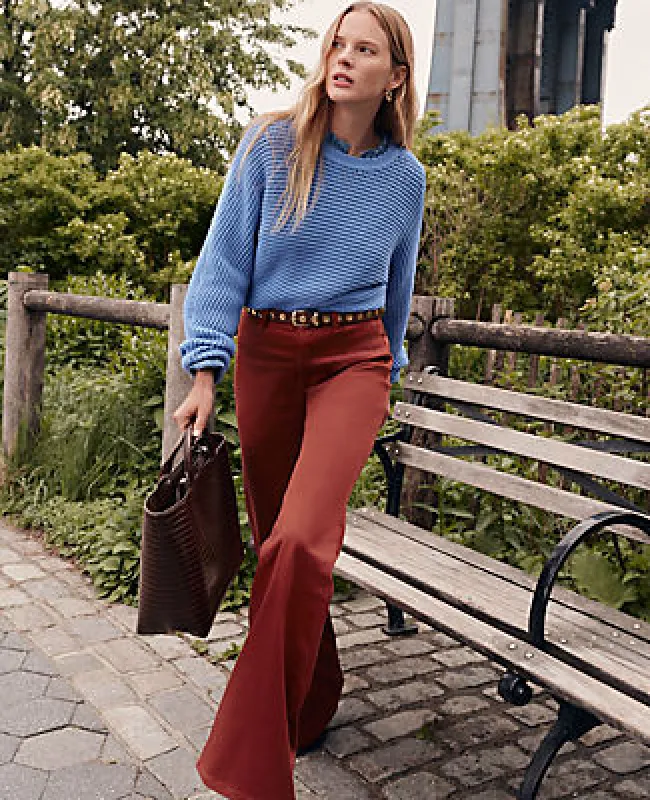 Ann Taylor Petite Weekend Collection Go-Everywhere Flare Pant sold by Ann Taylor