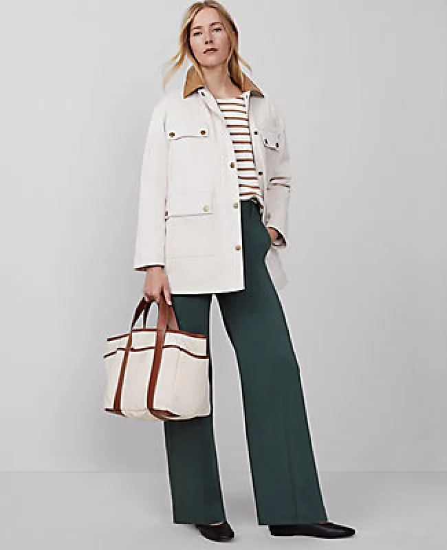 Ann Taylor Weekend Collection Trouser in Sateen sold by Ann Taylor