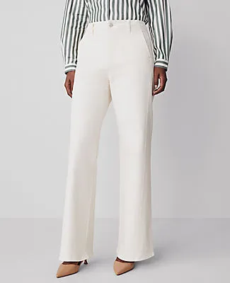 Ann Taylor The Seamed Wide-Leg Jean sold by Ann Taylor product image thumbnail 3