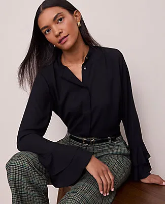 Ann Taylor Petite Bell Sleeve Blouse sold by Ann Taylor