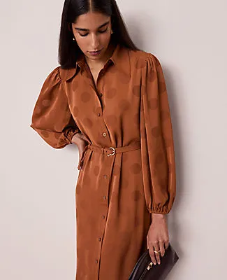 Ann Taylor Petite Belted Midi Shirtdress sold by Ann Taylor
