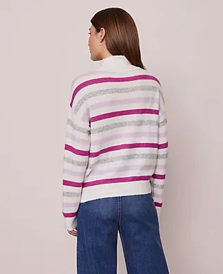 Ann Taylor Petite Weekend Collection Striped Turtleneck Sweater sold by Ann Taylor product image thumbnail 2
