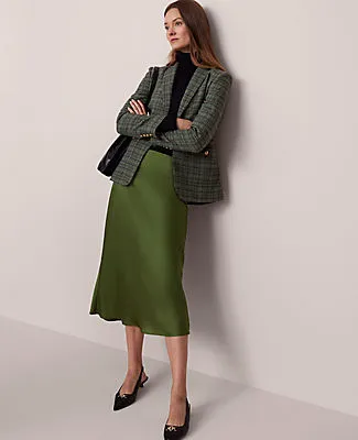 Ann Taylor Satin Bias Midi Slip Skirt sold by Ann Taylor product image thumbnail 2