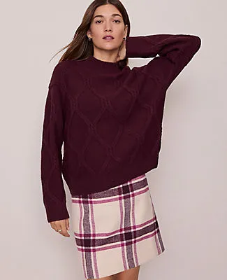 Ann Taylor Petite Weekend Collection Cable Sweater sold by Ann Taylor product image thumbnail 2