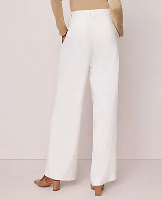 Ann Taylor The Petite Side Button Wide Leg Pant sold by Ann Taylor product image thumbnail 4