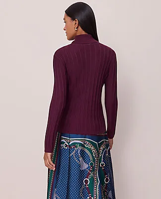 Ann Taylor Petite Ribbed Turtleneck Sweater sold by Ann Taylor product image thumbnail 2