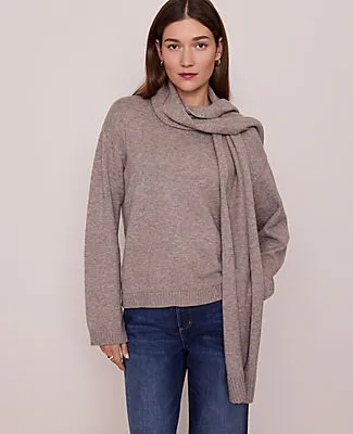 Ann Taylor Petite Weekend Collection Scarf Sweater sold by Ann Taylor product image thumbnail 3