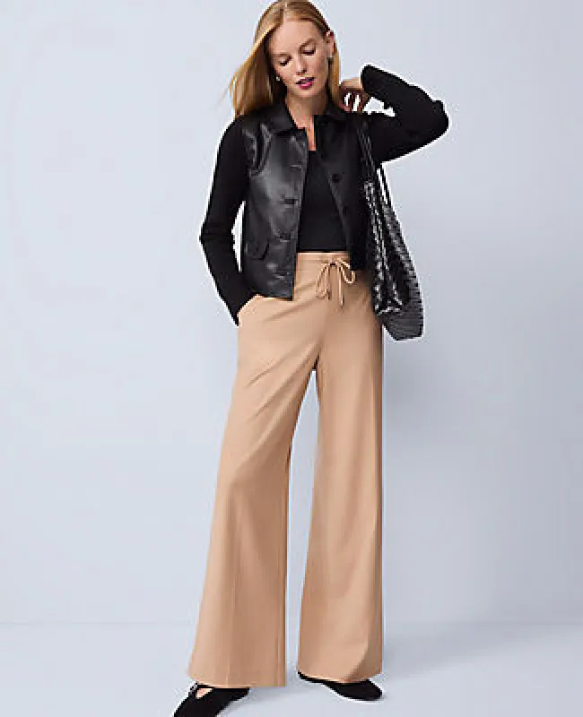 Ann Taylor Wide-Leg Jogger Pant sold by Ann Taylor