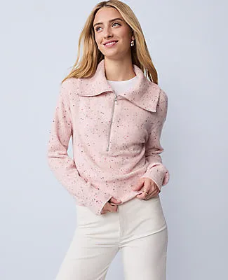 Ann Taylor Weekend Collection Half-Zip Sweater sold by Ann Taylor