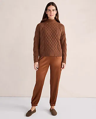 Ann Taylor Haven Well Within Washable Silk Drawstring Cargo Joggers sold by Ann Taylor product image thumbnail 3