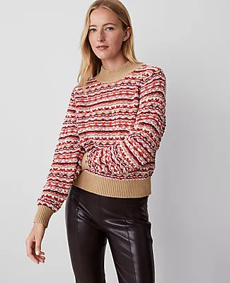 Ann Taylor Tweed Stitch Sweater sold by Ann Taylor
