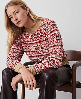 Ann Taylor Tweed Stitch Sweater sold by Ann Taylor product image thumbnail 3