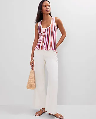 Ann Taylor Petite Fringe Striped Shell Top sold by Ann Taylor product image thumbnail 3