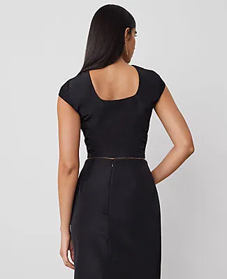 Ann Taylor Fitted Square-Neck Top sold by Ann Taylor product image thumbnail 3